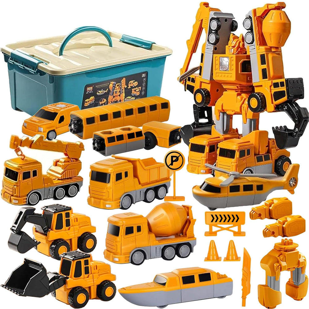 Lawfig Magnetic Transform Engineering Car Assembly: sturdy magnetic pieces for easy building