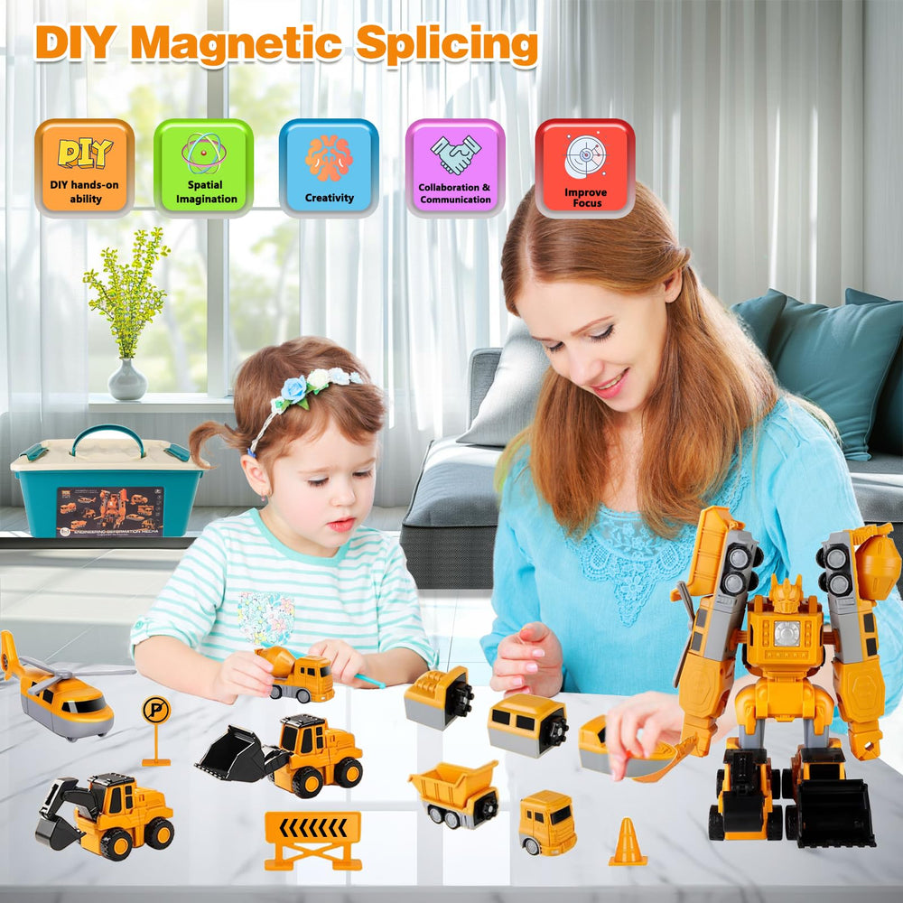 Lawfig magnetic toy set uses safe ABS parts with rounded edges