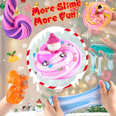 LAWOHO butter slime swirl demonstrates silky soft stretch and non-sticky handling.