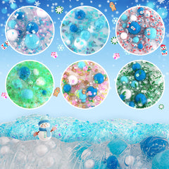 LAWOHO Christmas charms pack adds mini decorations for snowy DIY scenes.