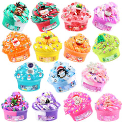 LAWOHO Christmas Slime Kit packaging shows a kid-friendly gift with mess-free play.