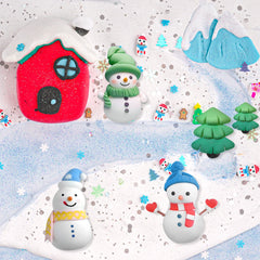 LAWOHO Colorful clay packs for snowman kit enable many DIY holiday decorations.