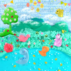 LAWOHO slime kit clear slime reveals inside add-ins.
