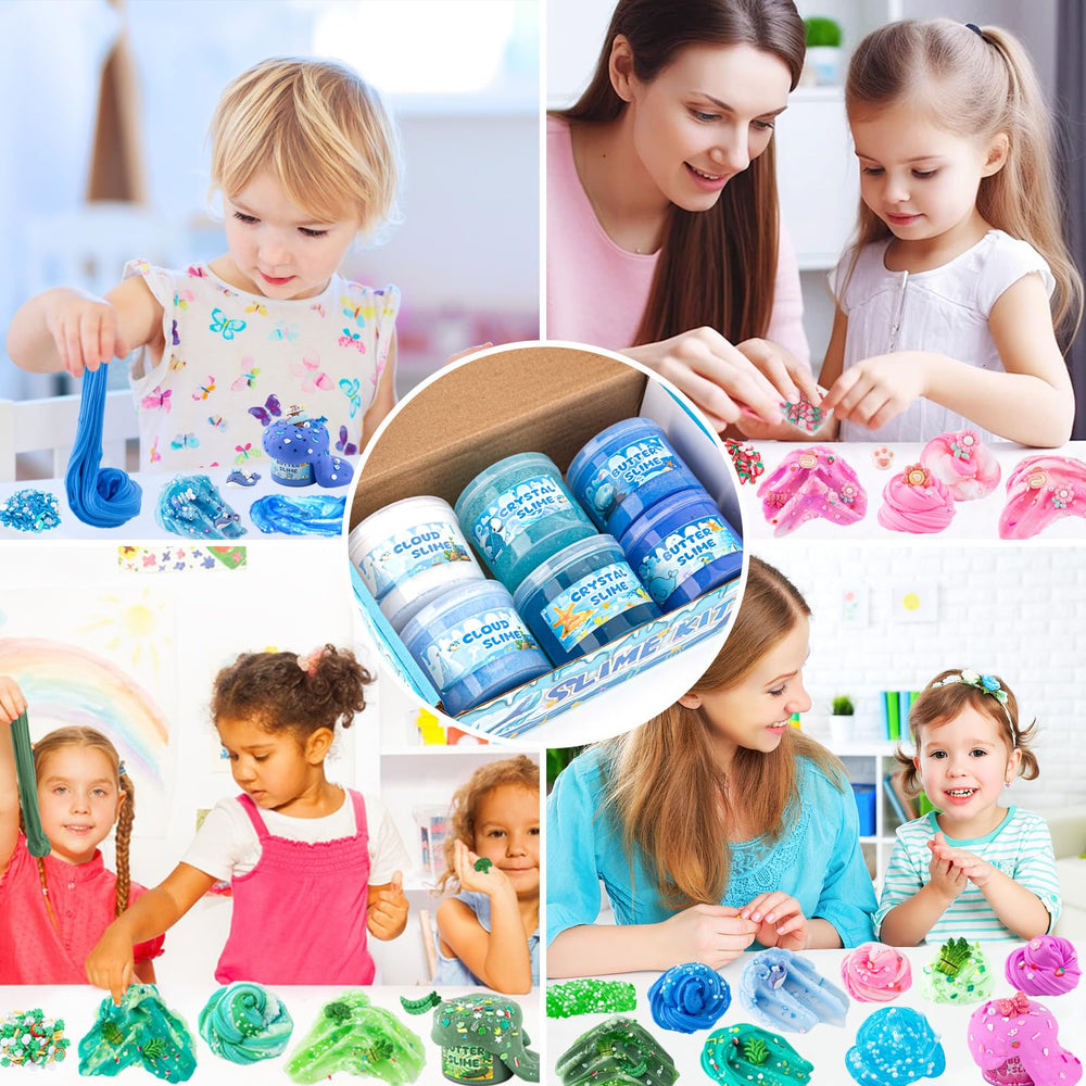 LAWOHO all-in-one slime kit supports varied textures and creative play.