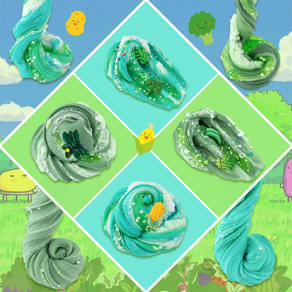 LAWOHO green slime charms pack for personalized slime creations