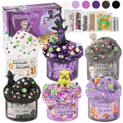 LAWOHO purple butter slime pack for soft, non-sticky creative play.