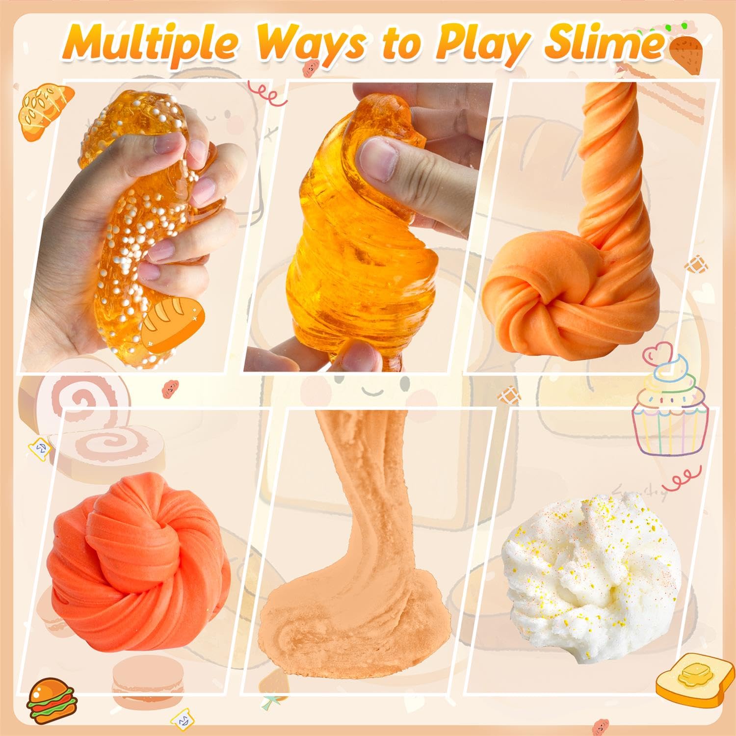 LAWOHO slime bucket with safety lid showing easy access