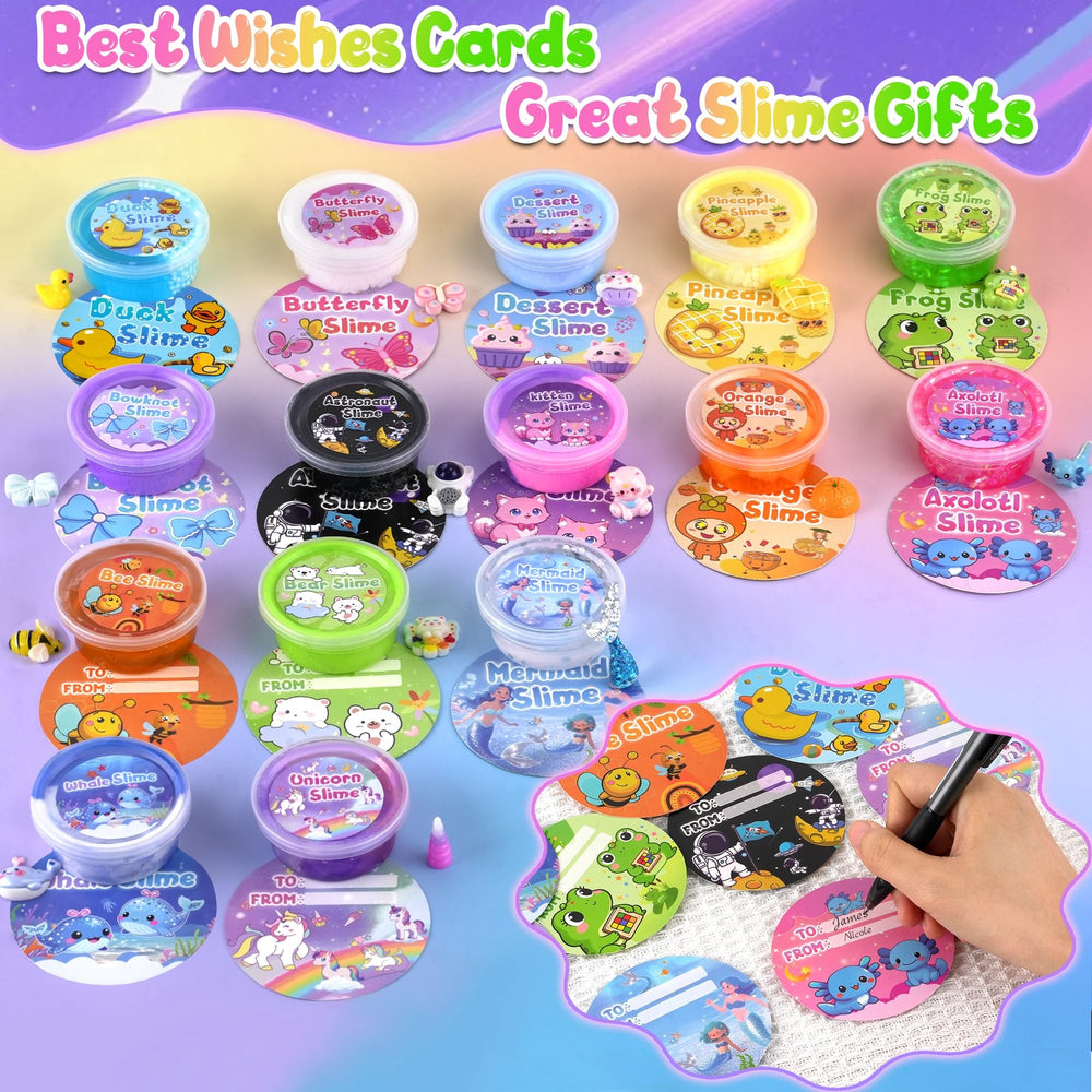 LAWOHO gift-ready slime set ideal for kids birthdays and parties
