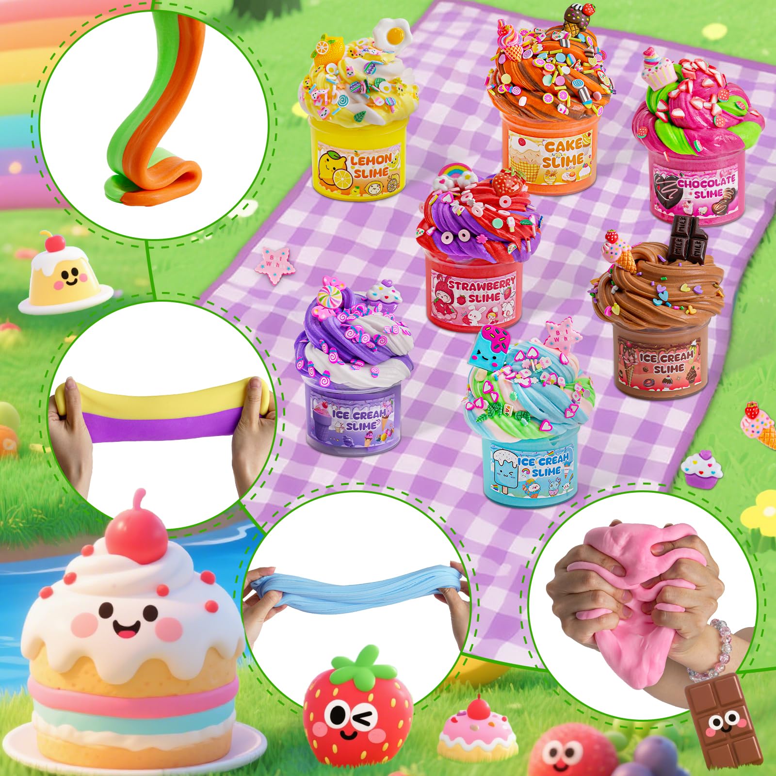 LAWOHO slime storage containers keep kid slime organized