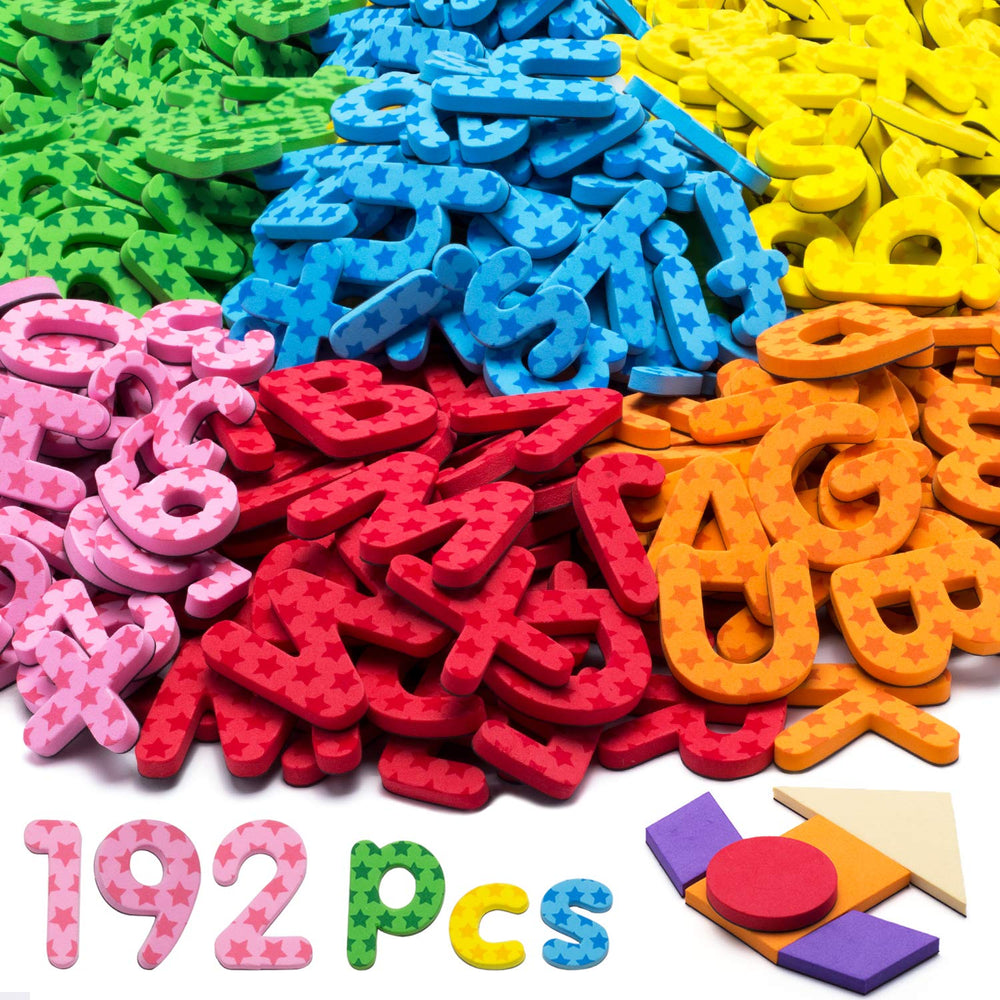 Laxdacee 192-pcs magnetic letters on the fridge support early literacy through hands-on play.