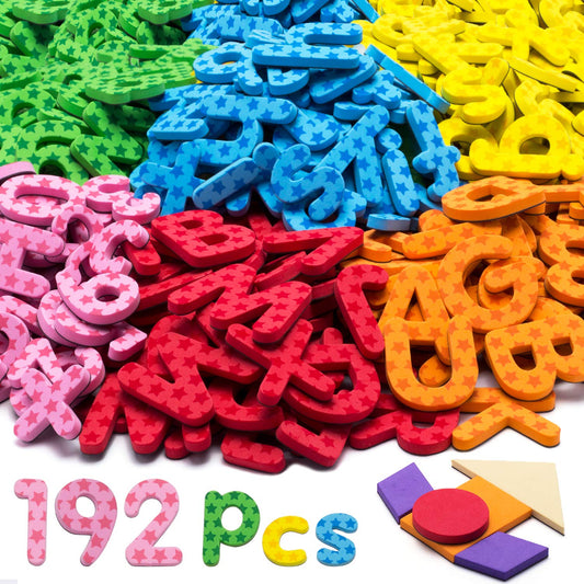 Laxdacee 192-pcs magnetic letters on the fridge support early literacy through hands-on play.