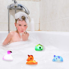 Laxdacee No Hole Bath Toy fox adds color to water play