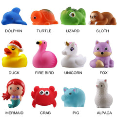 Laxdacee No Hole Bath Toy swan glows for pool fun