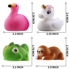 Laxdacee No Hole Bath Toy yellow-duck glows during bath time