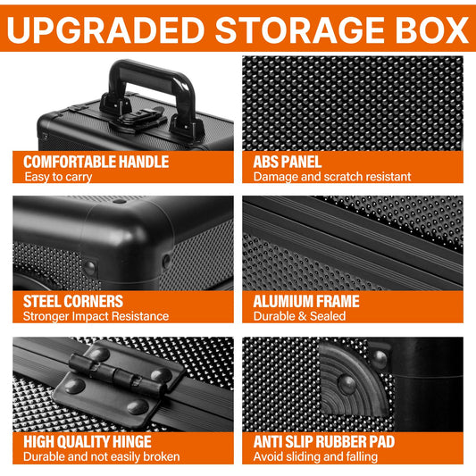 LAYAONE card storage box protects cards with dust-proof hard-shell casing during transport.