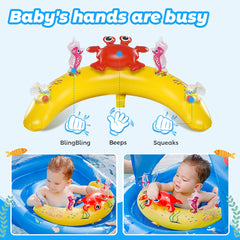 LAYCOL adjustable safety seat supports growing infants in the float.