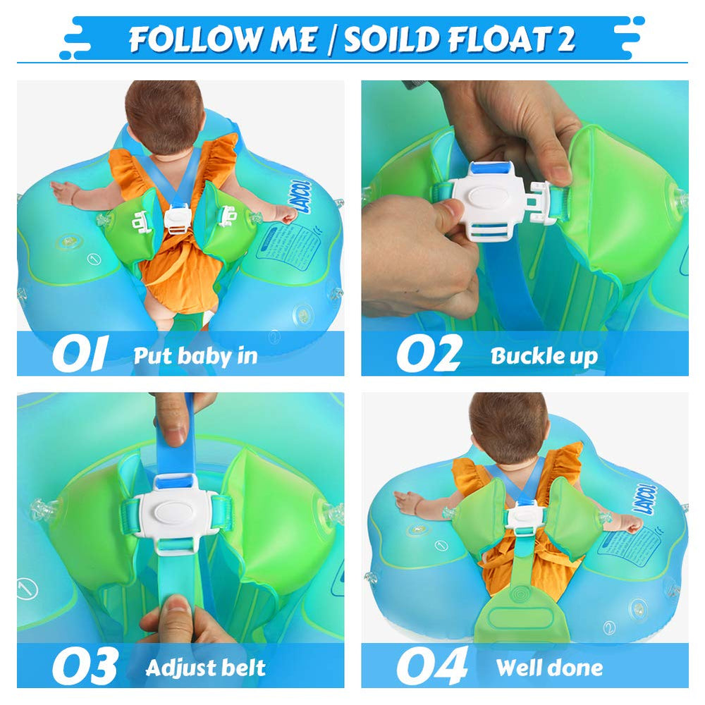 LAYCOL blue baby float ideal for pool, tub, or beach time.