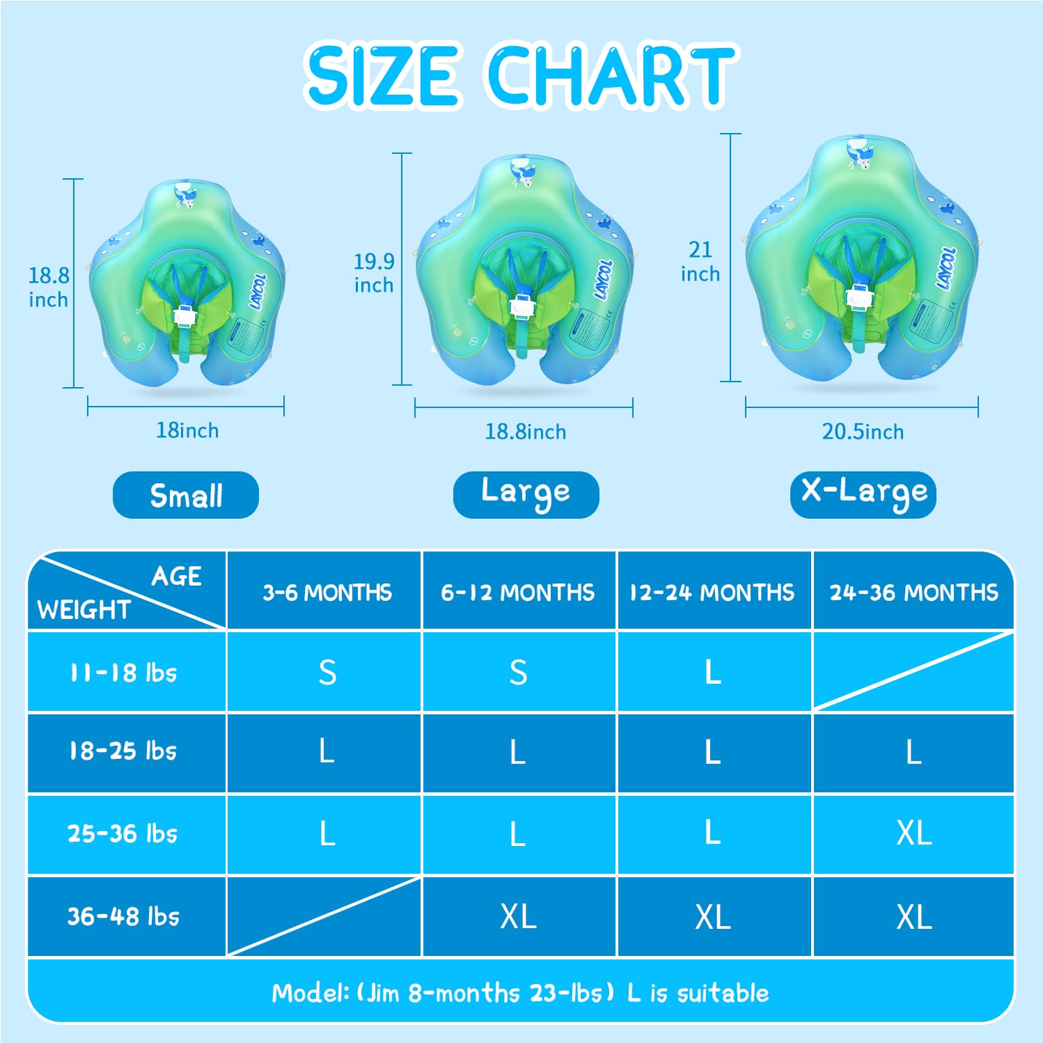 LAYCOL abdomen support and crotch area add gentle containment.