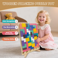 Laynertoys giant Russian block game with chunky blocks for cooperative play.