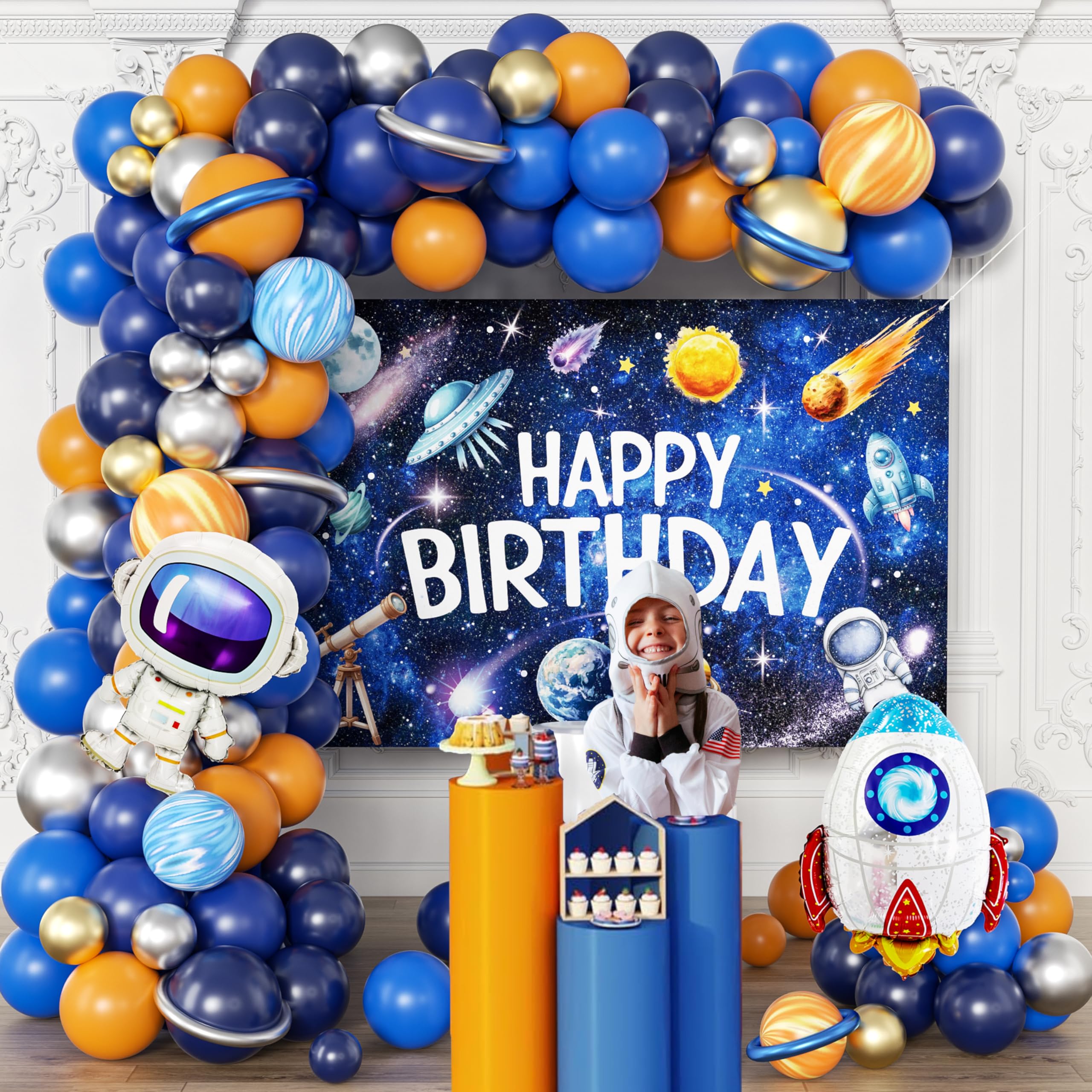 Lazy Time six long balloons support creative arches