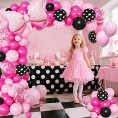 Lazy Time solid color balloons provide vibrant color variety for the garland