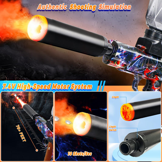 LAZZAROU light-up gel blaster in action for immersive play.