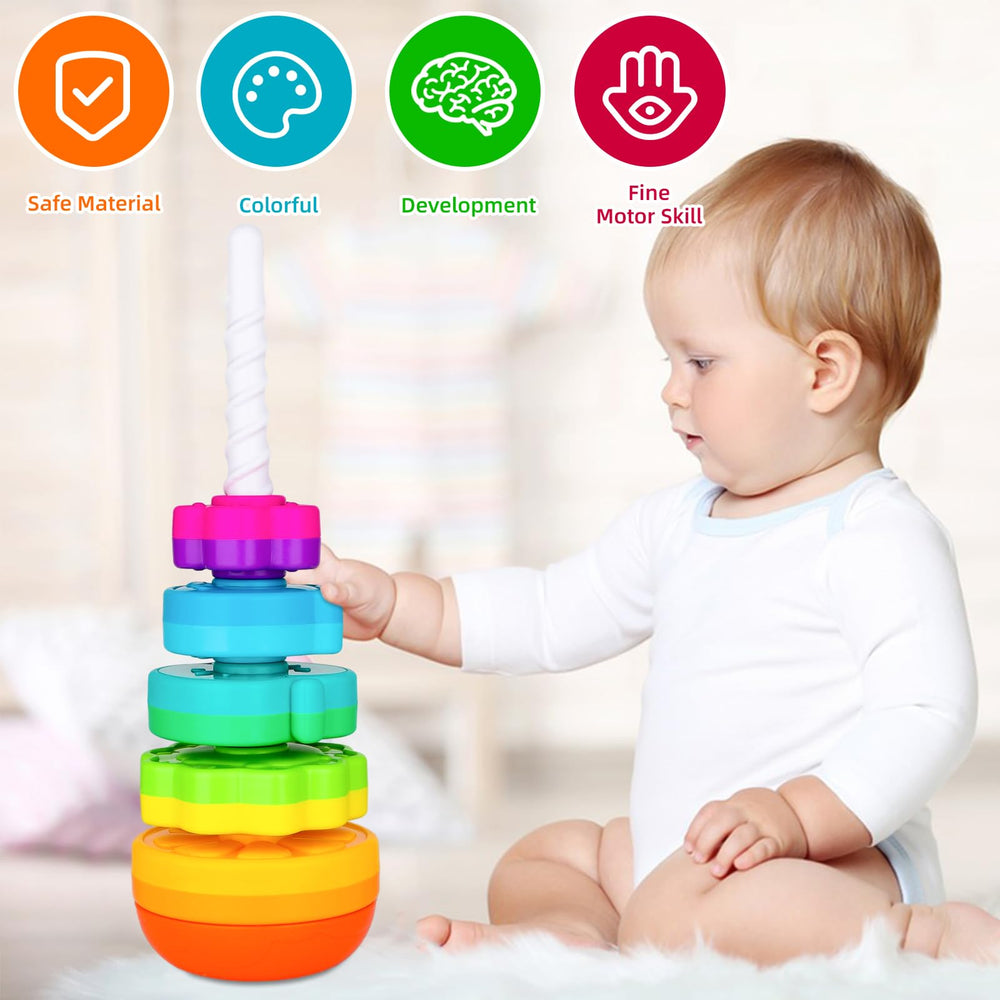 LBAIBB Spin Stack Toys gift-ready option for toddlers.
