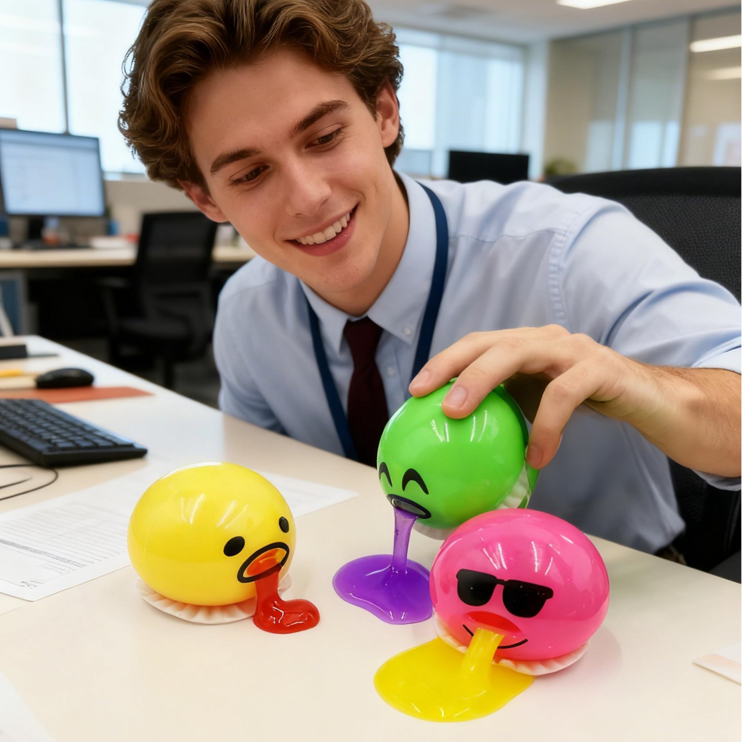 LBKKC two-piece slime set compact for travel and stocking stuffers