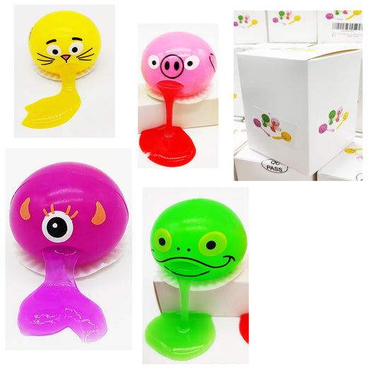 LBKKC Vomiting Egg Slime Toy 4-piece contents for versatile prank play.