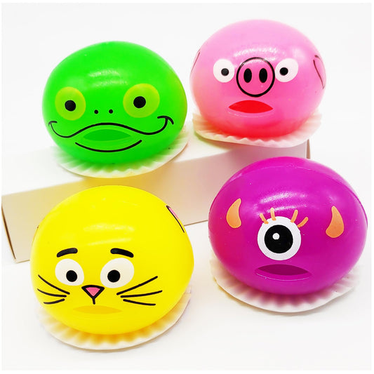 LBKKC Vomiting Egg Slime Toy with egg yolk focus for playful sensory fun.