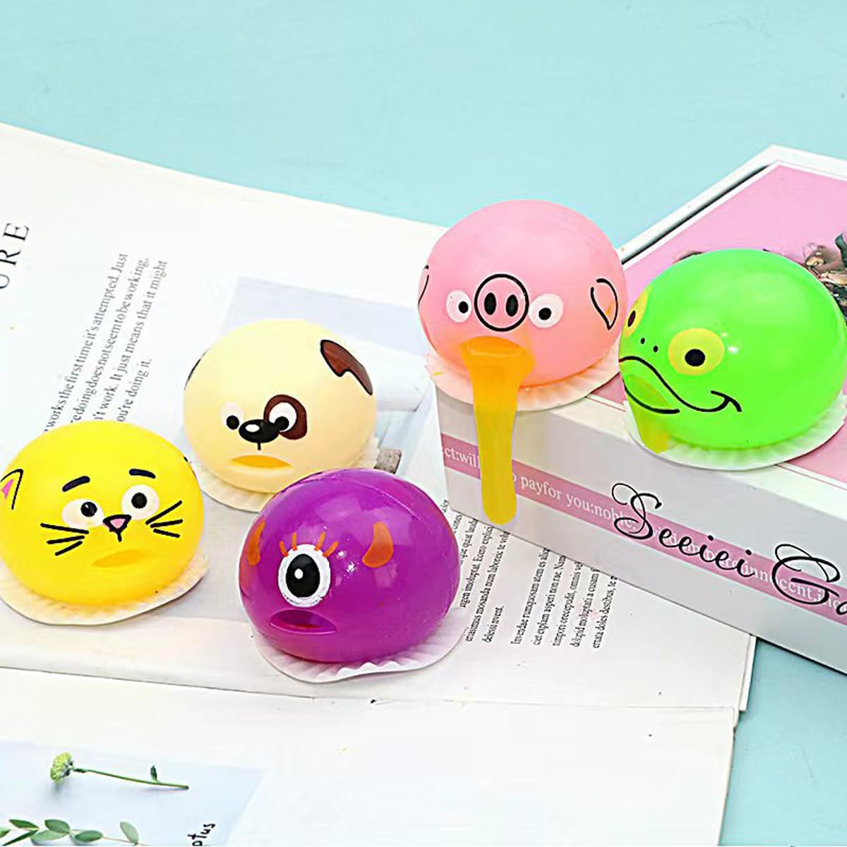LBKKC Vomiting Egg Slime Toy prank-reaction prop for parties.