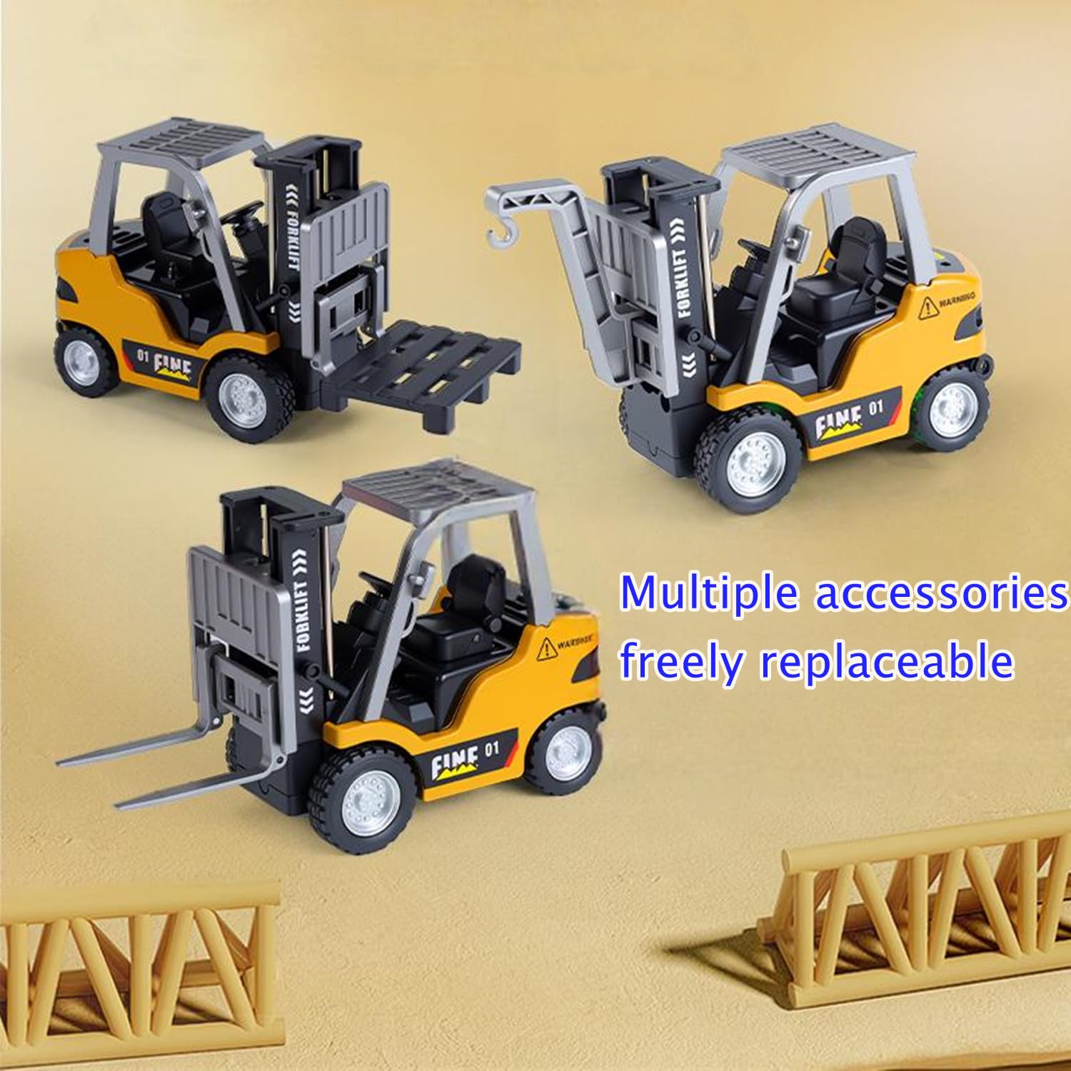 LBKR Tech RC forklift detailed design highlights quality finish.