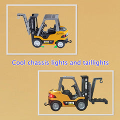LBKR Tech RC forklift front fork moving in action.
