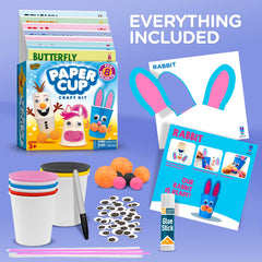 LC Crafts paper cup craft kit crab: tactile fun supports sensory exploration.