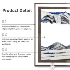 LCDOCLAK transparent glass frame enhances clarity and three-dimensional effect.