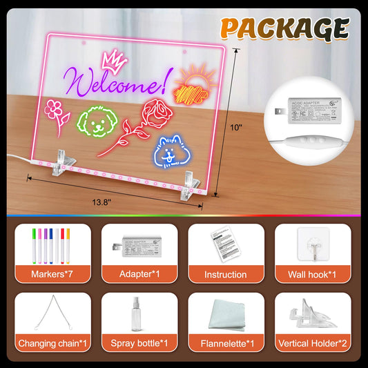 LCJECV LED Note Board dynamic neon modes for eye catching displays