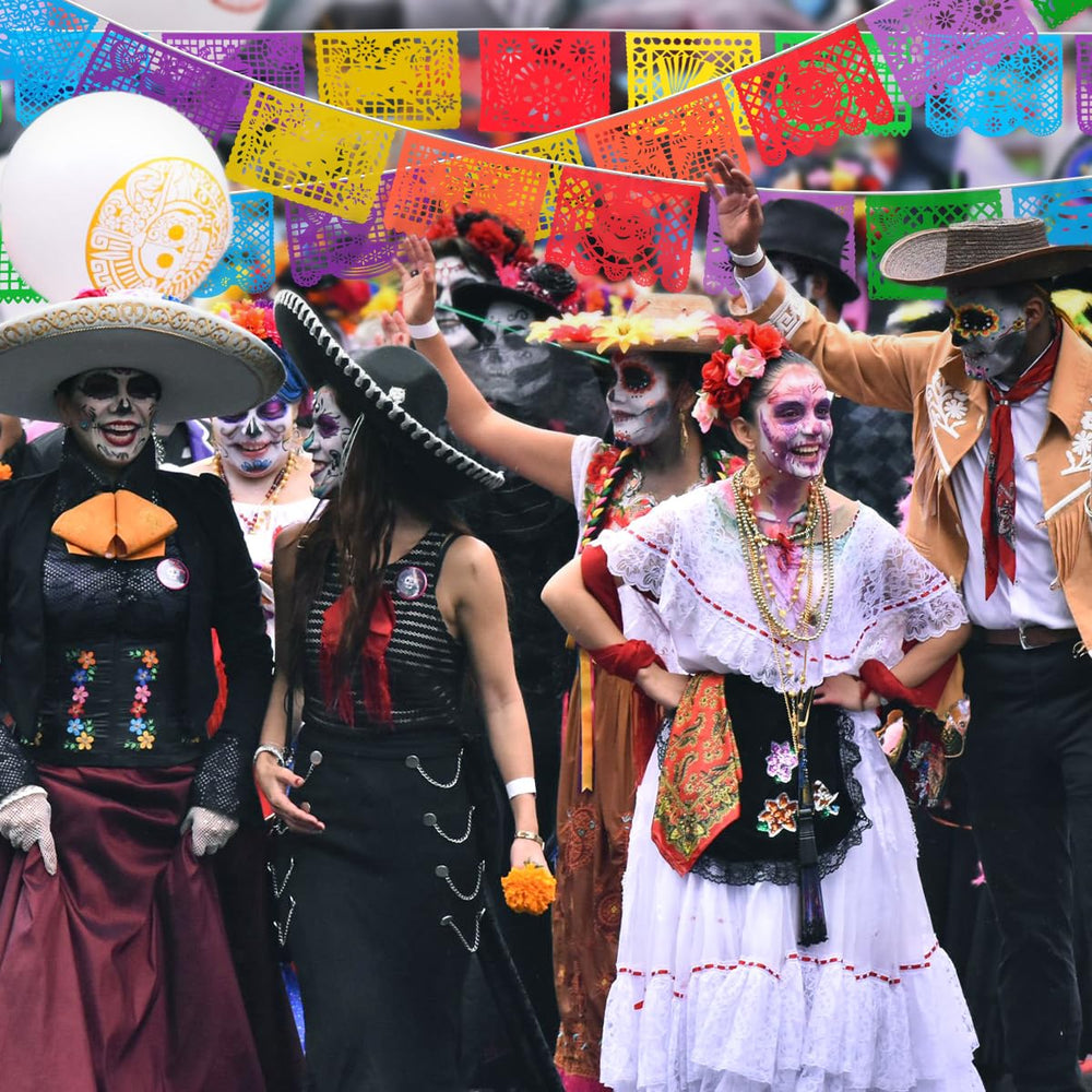 Lctevvn six-pack banner set for Cinco de Mayo with over 108 feet of decor.
