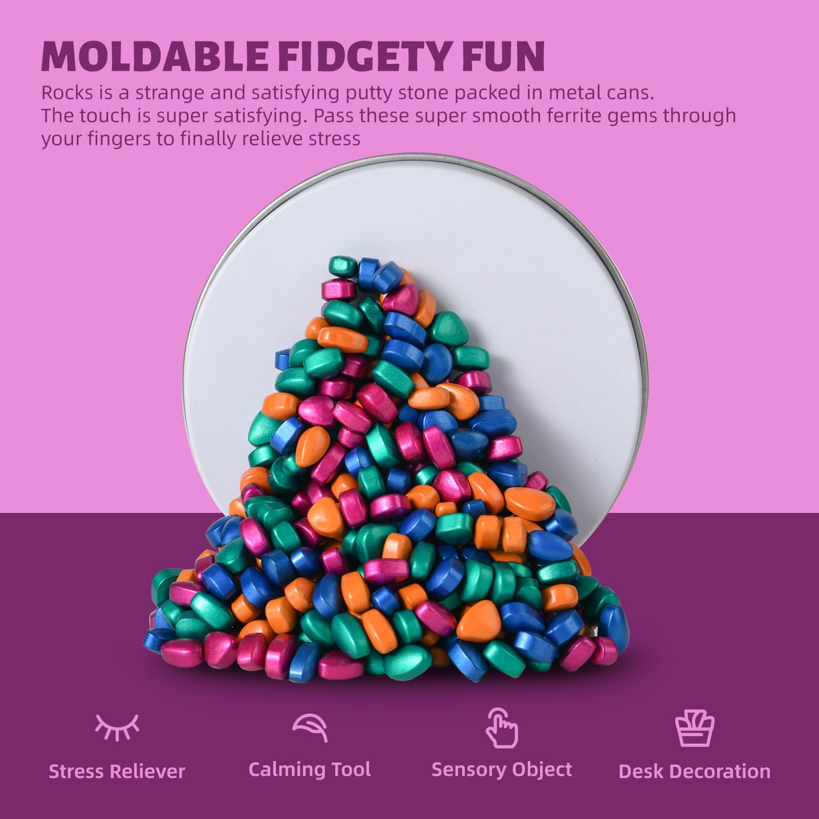 LCVUUK desk fidget toy with magnetic putty for shaping.