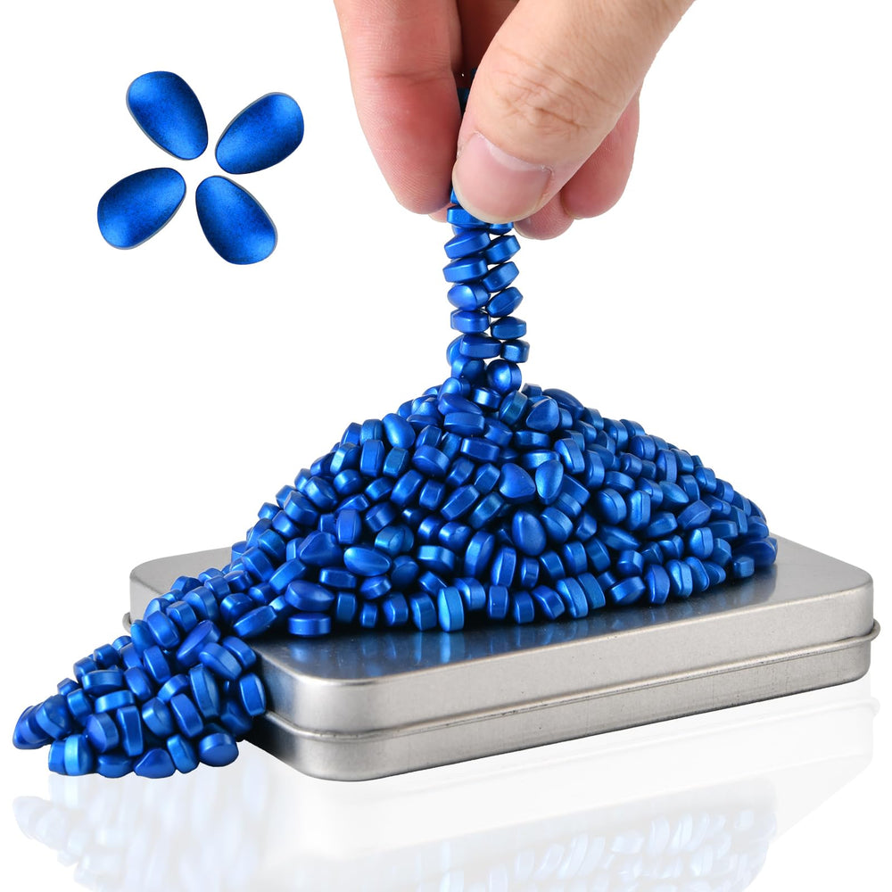 LCVUUK Magnetic Putty Rocks with blue pebbles for tactile stress relief and creative sculpting.
