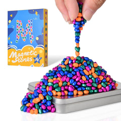 LCVUUK Magnetic Putty Stones multicolor pebbles for tactile focus and stress relief.