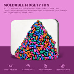 LCVUUK Magnetic Putty Stones weak-magnetic pebbles ideal for reshaping sessions.