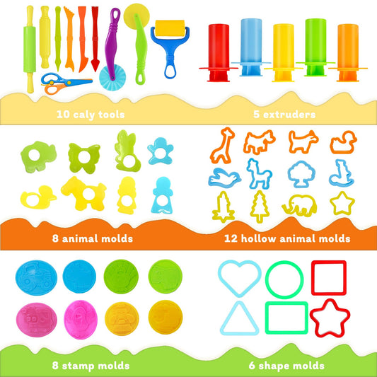LCY WEDSHI animal molds add fun characters to dough ideas