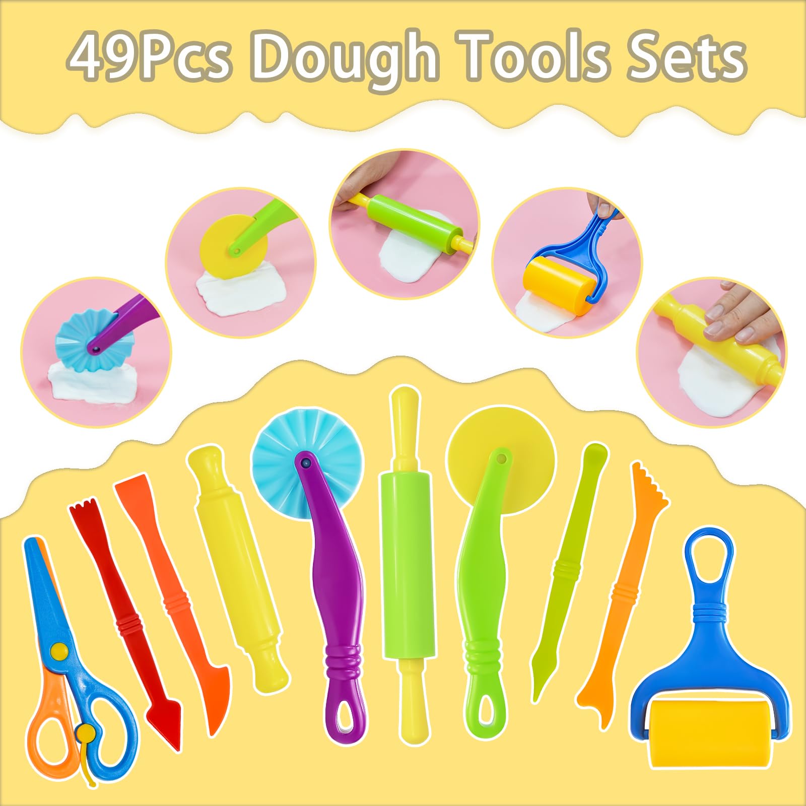 LCY WEDSHI safety scissors with bright colors protect little hands