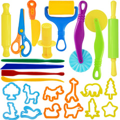 LCY WEDSHI 24-piece dough tool set for shaping and crafting with dough