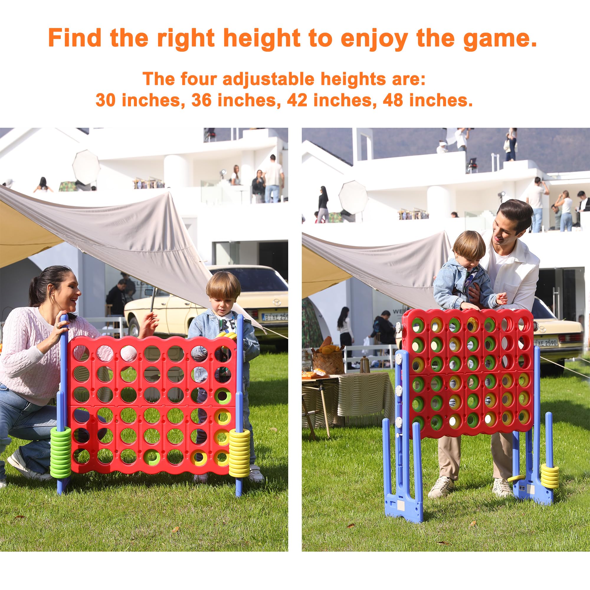 LDDAL Giant 4 Connect safety-conscious rounded edges for safe play