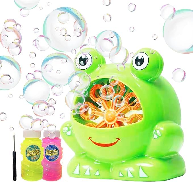 Bubble machine with 1/8 inch jack compatibility for switches