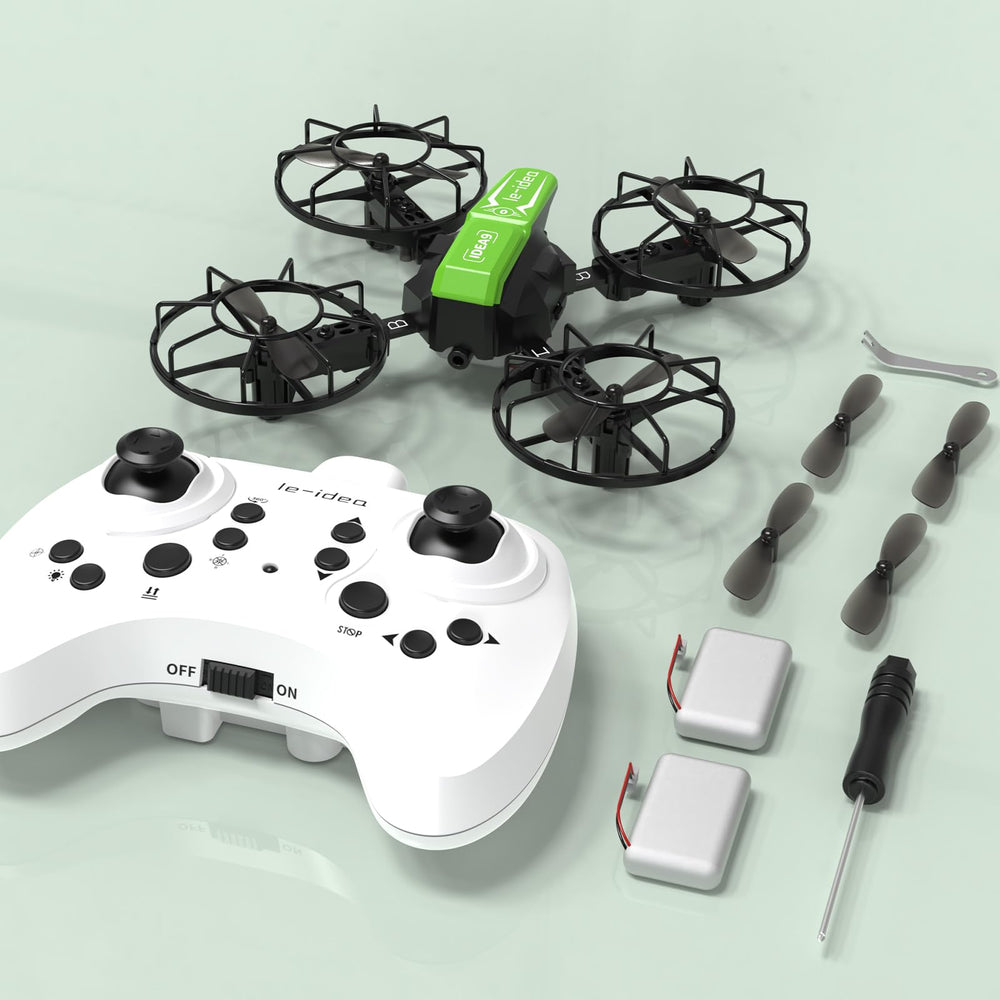LE-IDEA assembled drone packaging and setup for quick, portable use