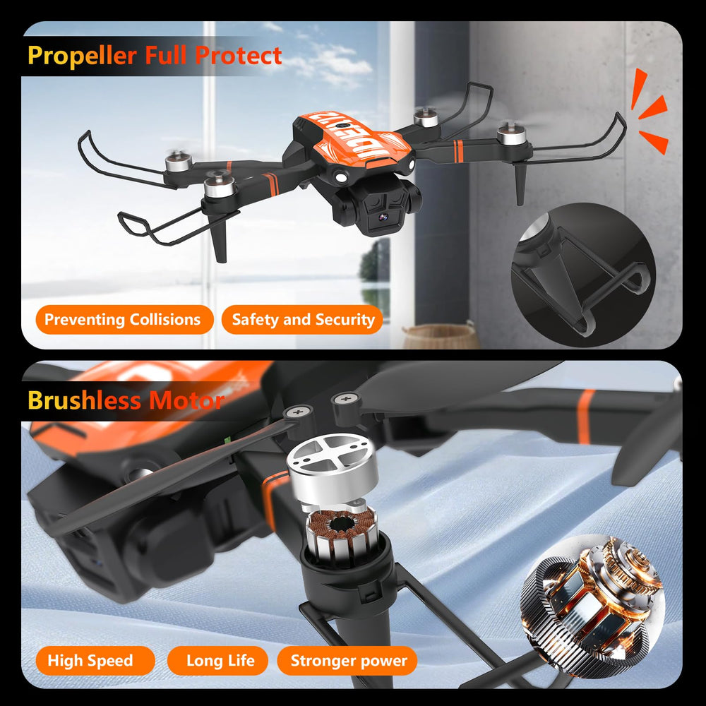 LE-IDEA IDEA12GPS brushless motors deliver smoother, quieter flights.