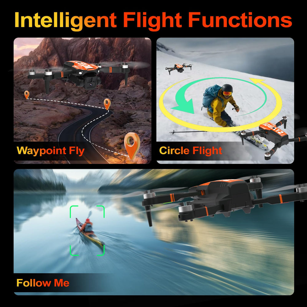 LE-IDEA IDEA12GPS Follow Me and Waypoint modes for dynamic, hands-free filming.