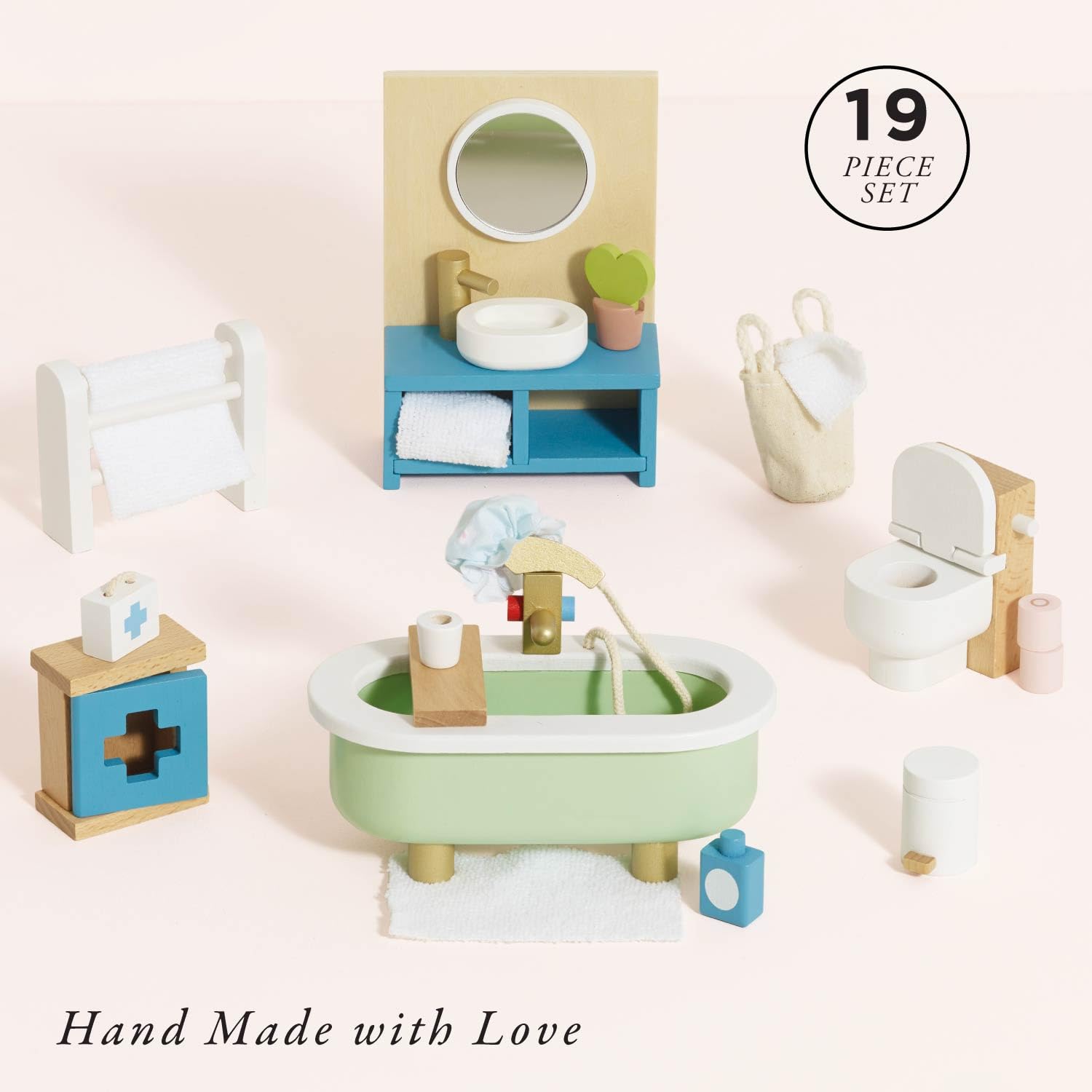 Le Toy Van Daisylane bathroom toilet supports realistic role play